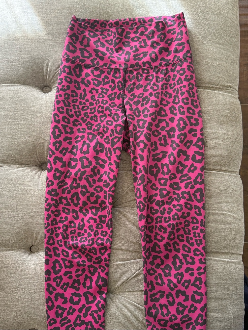 Beach Riot Hot Pink Leopard Print Leggings S